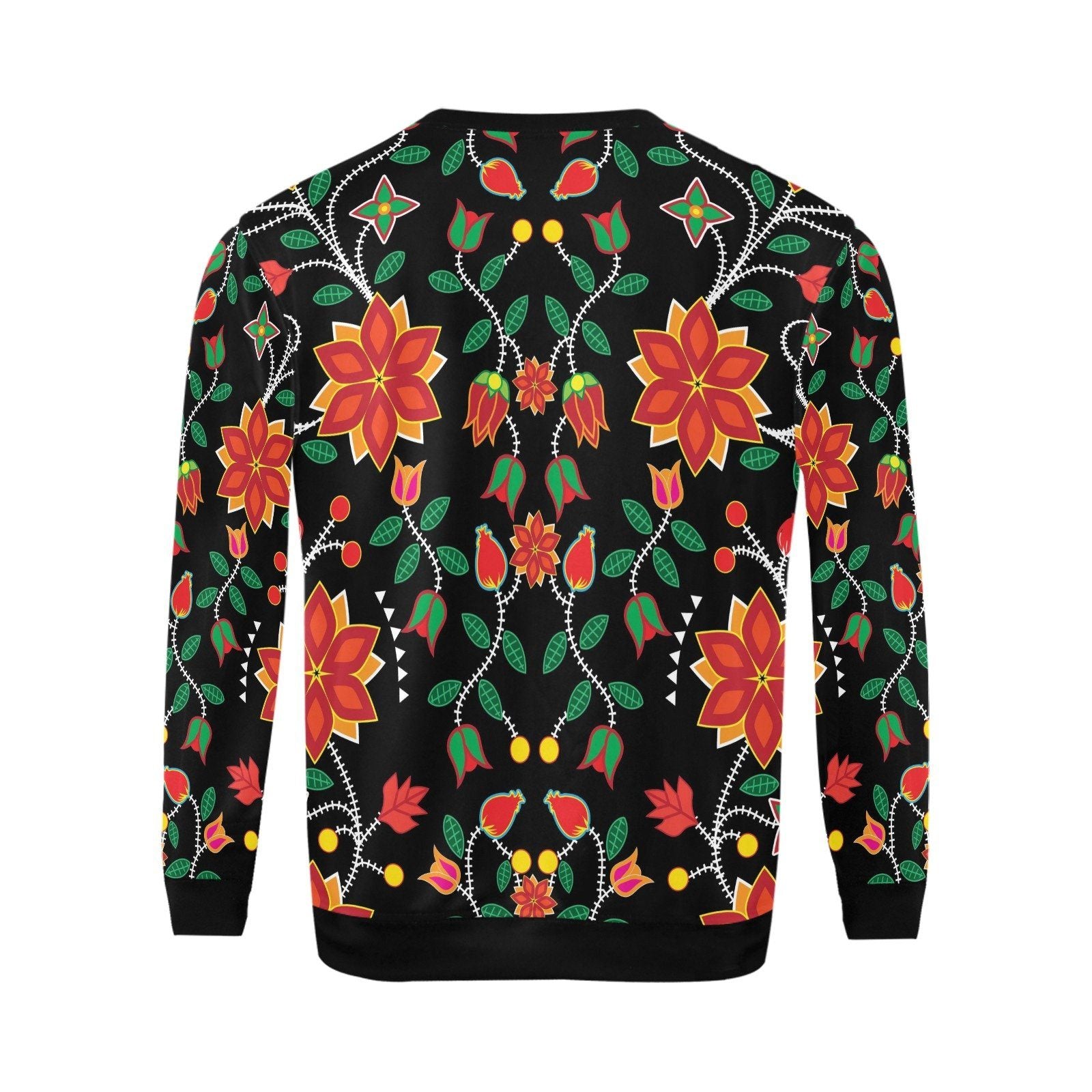 Floral Beadwork Six Bands All Over Print Crewneck Sweatshirt for Men (Model H18) shirt e-joyer 