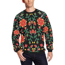 Load image into Gallery viewer, Floral Beadwork Six Bands All Over Print Crewneck Sweatshirt for Men (Model H18) shirt e-joyer 
