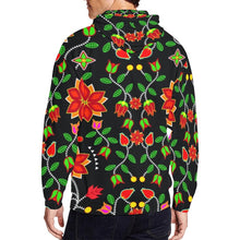 Load image into Gallery viewer, Floral Beadwork Six Bands All Over Print Full Zip Hoodie for Men (Model H14) hoodie e-joyer 
