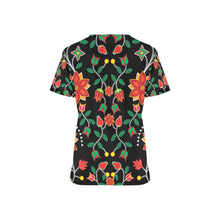 Load image into Gallery viewer, Floral Beadwork Six Bands All Over Print Scrub Top Scrub Top e-joyer 
