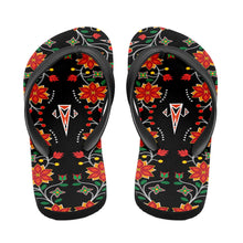 Load image into Gallery viewer, Floral Beadwork Six Bands Flip Flops 49 Dzine 
