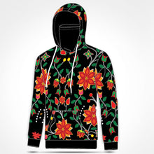 Load image into Gallery viewer, Floral Beadwork Six Bands Hoodie with Face Cover 49 Dzine 
