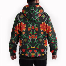 Load image into Gallery viewer, Floral Beadwork Six Bands Hoodie with Face Cover 49 Dzine 
