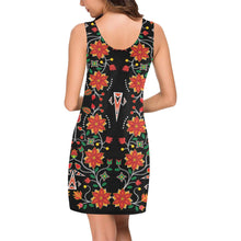 Load image into Gallery viewer, Floral Beadwork Six Bands IkstsÃ­miwa Vest Dress (Model D06) Medea Vest Dress (D06) e-joyer 
