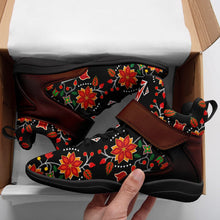 Load image into Gallery viewer, Floral Beadwork Six Bands Ipottaa Basketball / Sport High Top Shoes 49 Dzine 
