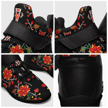 Load image into Gallery viewer, Floral Beadwork Six Bands Ipottaa Basketball / Sport High Top Shoes - Black Sole 49 Dzine 
