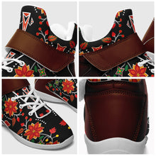 Load image into Gallery viewer, Floral Beadwork Six Bands Ipottaa Basketball / Sport High Top Shoes - White Sole 49 Dzine 
