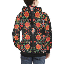 Load image into Gallery viewer, Floral Beadwork Six Bands Kids&#39; All Over Print Hoodie (Model H38) Kids&#39; AOP Hoodie (H38) e-joyer 
