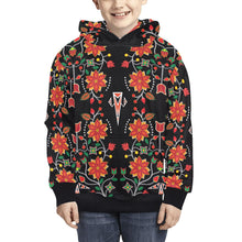 Load image into Gallery viewer, Floral Beadwork Six Bands Kids&#39; All Over Print Hoodie (Model H38) Kids&#39; AOP Hoodie (H38) e-joyer 
