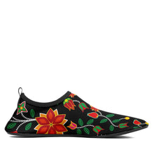 Load image into Gallery viewer, Floral Beadwork Six Bands Kid&#39;s Sockamoccs Slip On Shoes Herman 
