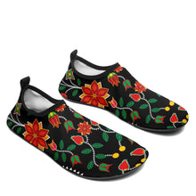 Load image into Gallery viewer, Floral Beadwork Six Bands Kid&#39;s Sockamoccs Slip On Shoes Herman 
