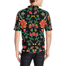 Load image into Gallery viewer, Floral Beadwork Six Bands Men&#39;s All Over Print Polo Shirt (Model T55) Men&#39;s Polo Shirt (Model T55) e-joyer 
