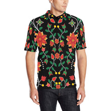 Load image into Gallery viewer, Floral Beadwork Six Bands Men&#39;s All Over Print Polo Shirt (Model T55) Men&#39;s Polo Shirt (Model T55) e-joyer 
