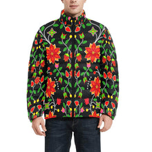 Load image into Gallery viewer, Floral Beadwork Six Bands Men&#39;s Stand Collar Padded Jacket (Model H41) Men&#39;s Stand Collar Padded Jacket (H41) e-joyer 
