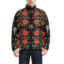 Load image into Gallery viewer, Floral Beadwork Six Bands Men&#39;s Stand Collar Padded Jacket (Model H41) Men&#39;s Stand Collar Padded Jacket (H41) e-joyer 
