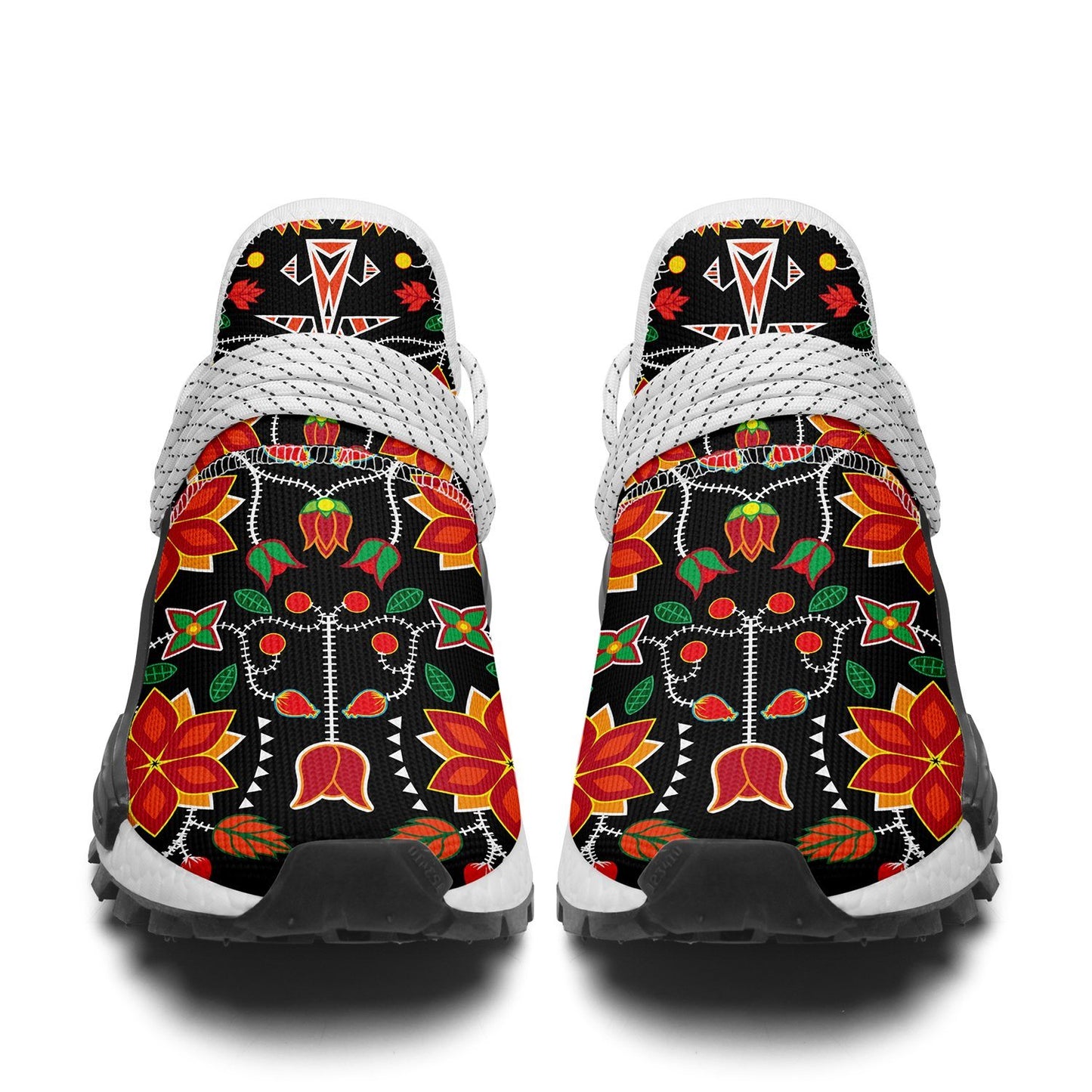 Floral Beadwork Six Bands Okaki Sneakers Shoes 49 Dzine 