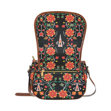 Load image into Gallery viewer, Floral Beadwork Six Bands Saddle Bag/Small (Model 1649) Full Customization Saddle Bag/Small (Full Customization) e-joyer 
