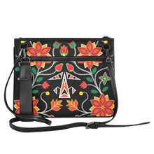 Load image into Gallery viewer, Floral Beadwork Six Bands Slim Clutch Bag (Model 1668) Slim Clutch Bags (1668) e-joyer 
