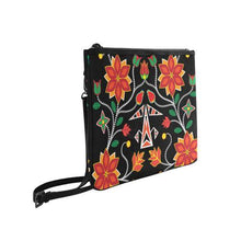 Load image into Gallery viewer, Floral Beadwork Six Bands Slim Clutch Bag (Model 1668) Slim Clutch Bags (1668) e-joyer 
