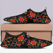 Load image into Gallery viewer, Floral Beadwork Six Bands Sockamoccs Kid&#39;s Slip On Shoes 49 Dzine 
