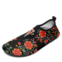 Load image into Gallery viewer, Floral Beadwork Six Bands Sockamoccs Kid&#39;s Slip On Shoes 49 Dzine 
