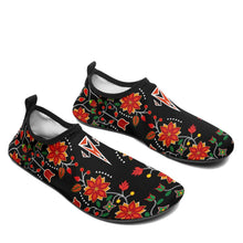 Load image into Gallery viewer, Floral Beadwork Six Bands Sockamoccs Kid&#39;s Slip On Shoes 49 Dzine 
