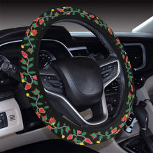 Load image into Gallery viewer, Floral Beadwork Six Bands Steering Wheel Cover with Elastic Edge Steering Wheel Cover with Elastic Edge e-joyer 
