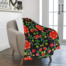 Load image into Gallery viewer, Floral Beadwork Six Bands Ultra-Soft Micro Fleece Blanket 40&quot;x50&quot; blanket e-joyer 
