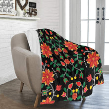 Load image into Gallery viewer, Floral Beadwork Six Bands Ultra-Soft Micro Fleece Blanket 50&quot;x60&quot; blanket e-joyer 
