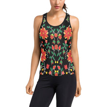 Load image into Gallery viewer, Floral Beadwork Six Bands Women&#39;s Racerback Tank Top (Model T60) Racerback Tank Top (T60) e-joyer 
