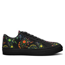 Load image into Gallery viewer, Floral Bear Aapisi Low Top Canvas Shoes Black Sole aapisi Herman 
