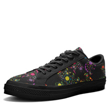 Load image into Gallery viewer, Floral Bear Aapisi Low Top Canvas Shoes Black Sole aapisi Herman 
