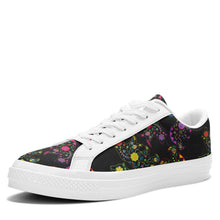 Load image into Gallery viewer, Floral Bear Aapisi Low Top Canvas Shoes White Sole aapisi Herman 
