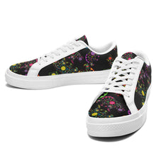 Load image into Gallery viewer, Floral Bear Aapisi Low Top Canvas Shoes White Sole aapisi Herman 
