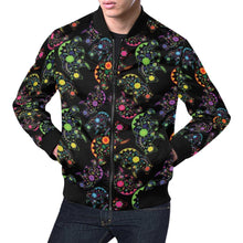 Load image into Gallery viewer, Floral Bear All Over Print Bomber Jacket for Men (Model H19) All Over Print Bomber Jacket for Men (H19) e-joyer 
