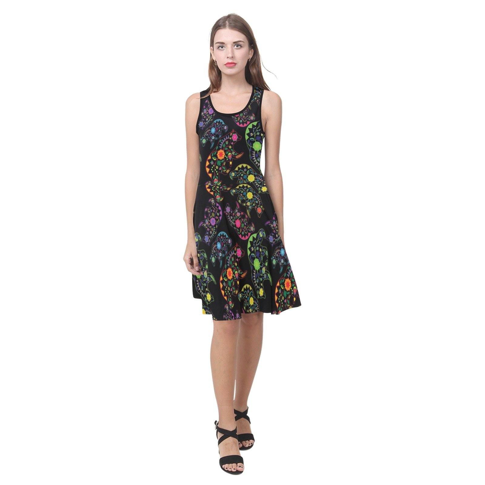 Floral Bear Atalanta Sundress (Model D04) Atalanta Sundress (D04) e-joyer 