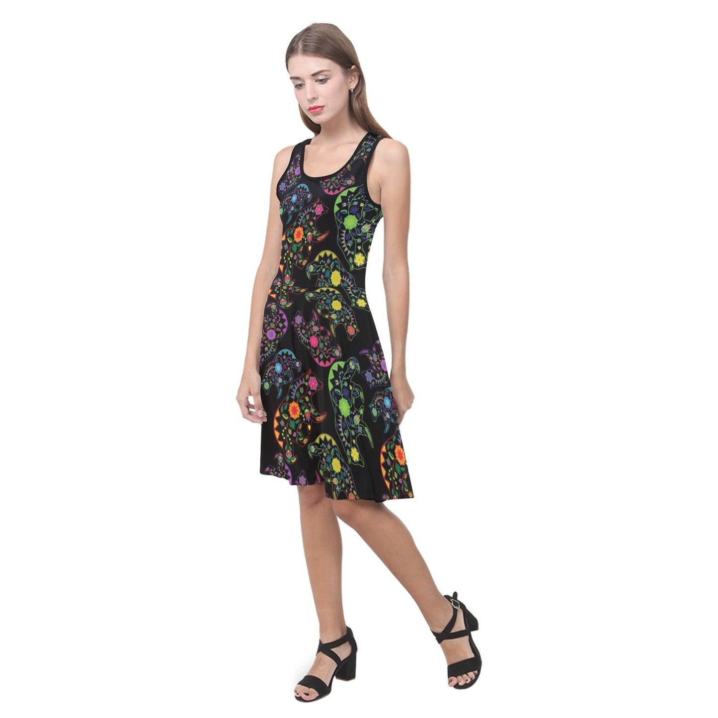 Floral Bear Atalanta Sundress (Model D04) Atalanta Sundress (D04) e-joyer 