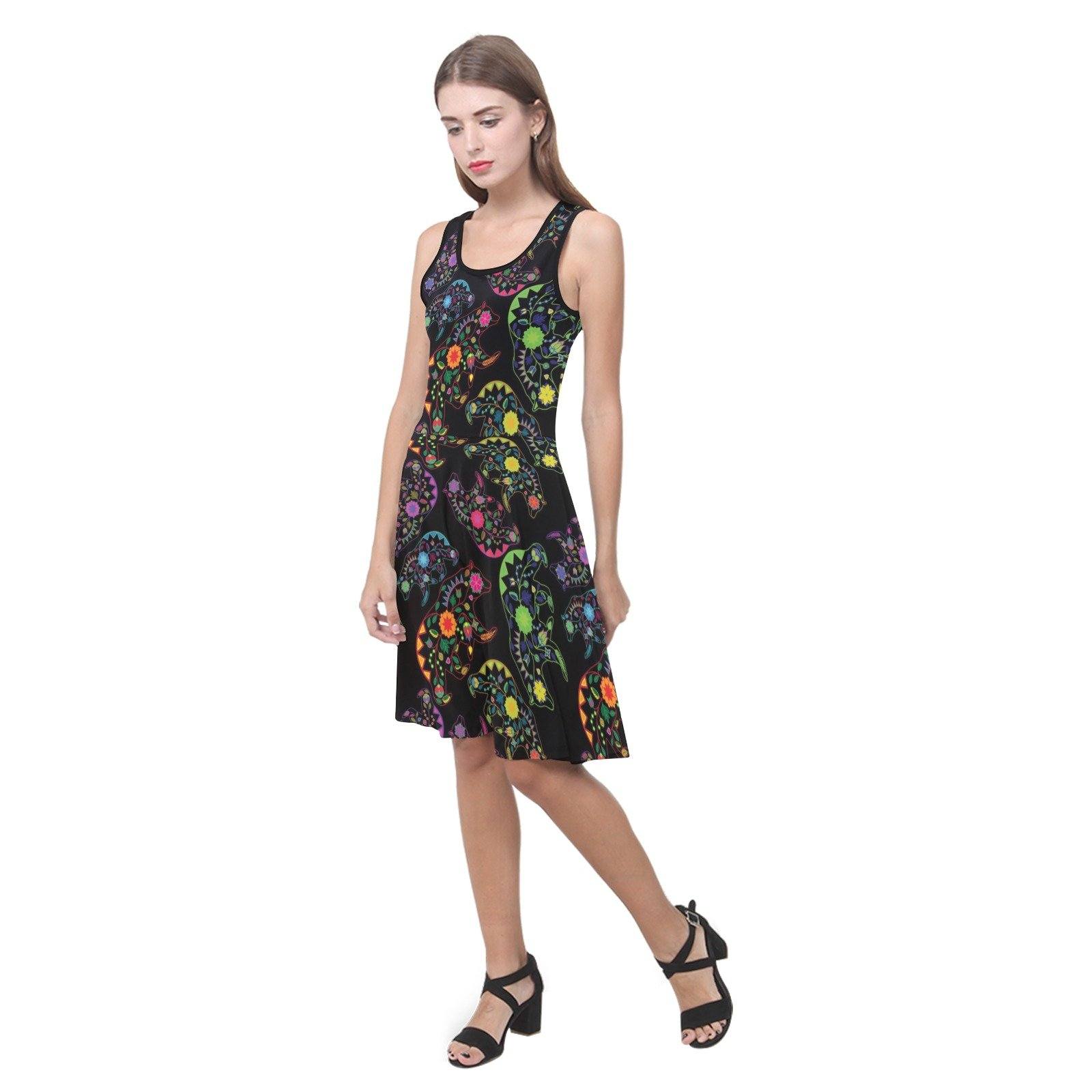 Floral Bear Atalanta Sundress (Model D04) Atalanta Sundress (D04) e-joyer 