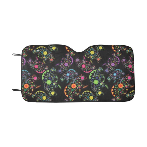 Floral Bear Car Sun Shade 55