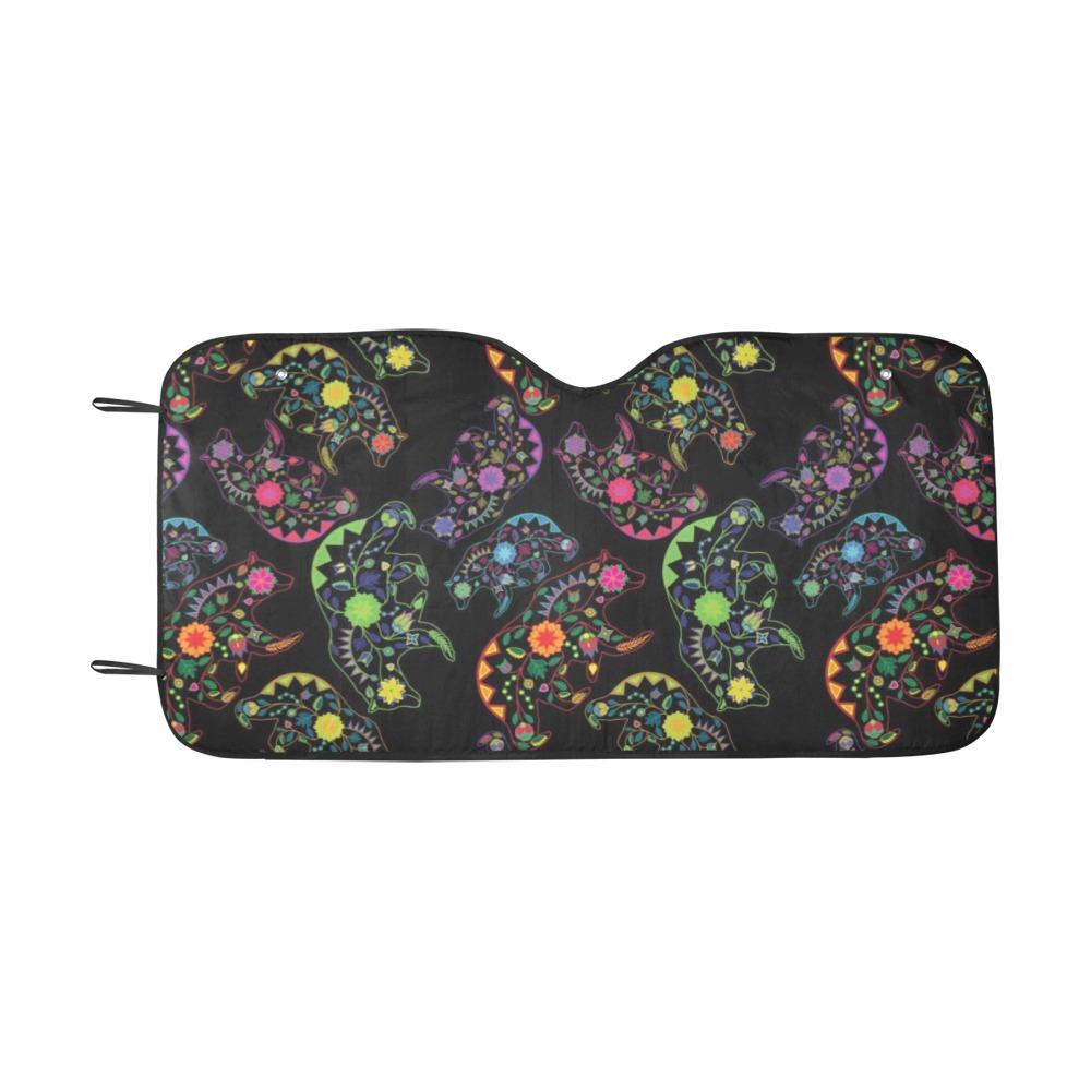 Floral Bear Car Sun Shade 55