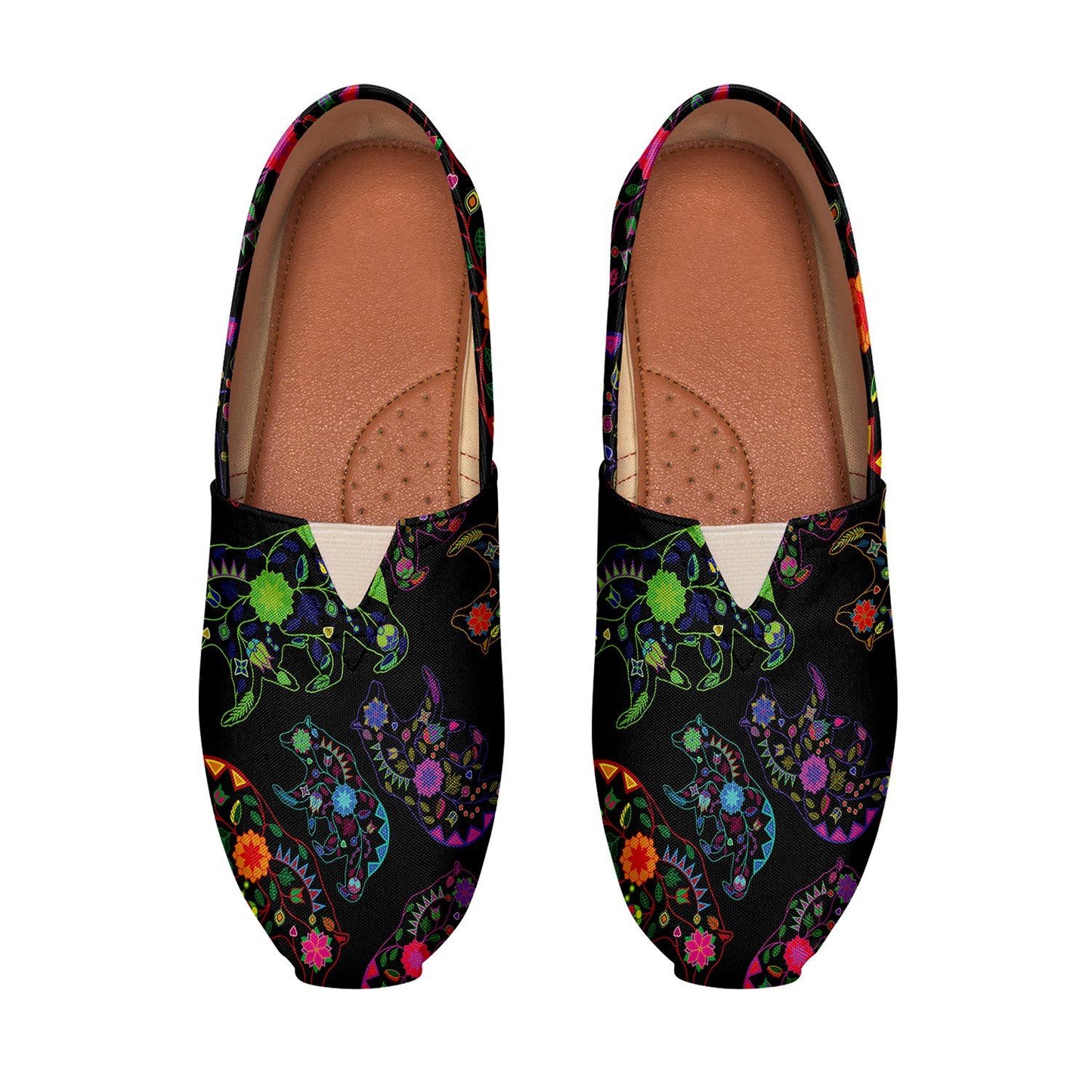 Floral Bear Casual Unisex Slip On Shoe Herman 