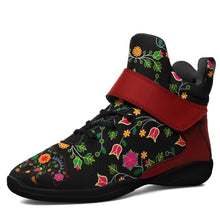 Load image into Gallery viewer, Floral Bear Ipottaa Basketball / Sport High Top Shoes - Black Sole 49 Dzine US Men 7 / EUR 40 Black Sole with Dark Red Strap 
