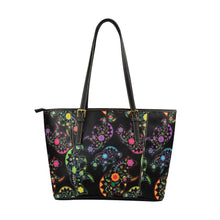 Load image into Gallery viewer, Floral Bear Leather Tote Bag/Large (Model 1640) bag e-joyer 
