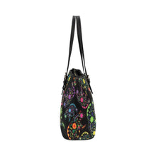 Load image into Gallery viewer, Floral Bear Leather Tote Bag/Large (Model 1640) bag e-joyer 
