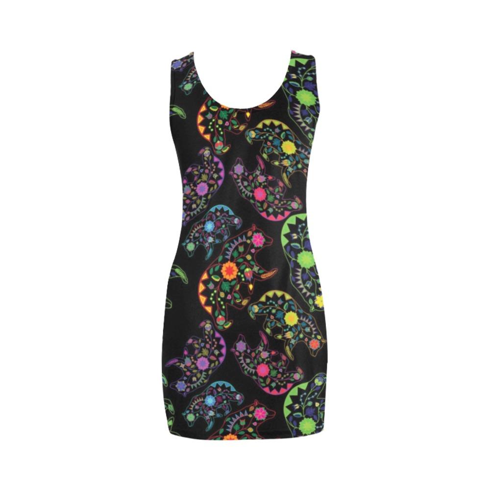 Floral Bear Medea Vest Dress (Model D06) Medea Vest Dress (D06) e-joyer 