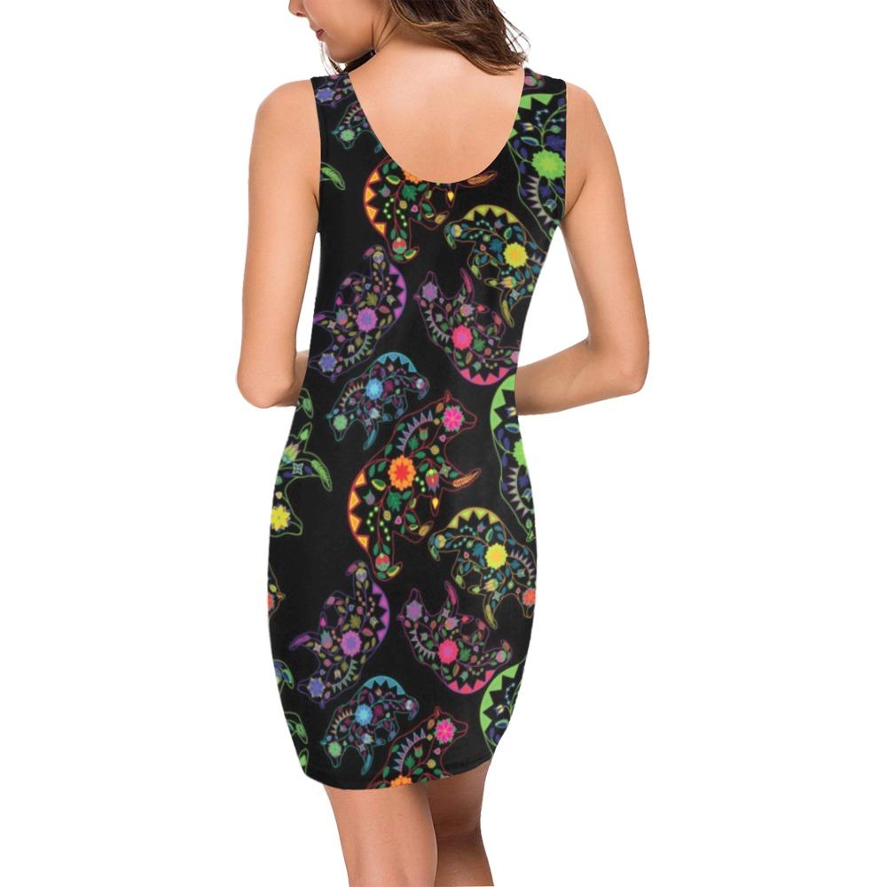 Floral Bear Medea Vest Dress (Model D06) Medea Vest Dress (D06) e-joyer 