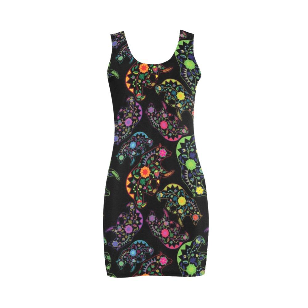 Floral Bear Medea Vest Dress (Model D06) Medea Vest Dress (D06) e-joyer 