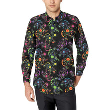 Load image into Gallery viewer, Floral Bear Men&#39;s All Over Print Casual Dress Shirt (Model T61) Men&#39;s Dress Shirt (T61) e-joyer 
