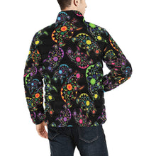 Load image into Gallery viewer, Floral Bear Men&#39;s Stand Collar Padded Jacket (Model H41) Men&#39;s Stand Collar Padded Jacket (H41) e-joyer 
