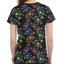 Load image into Gallery viewer, Floral Bear New All Over Print T-shirt for Women (Model T45) tshirt e-joyer 
